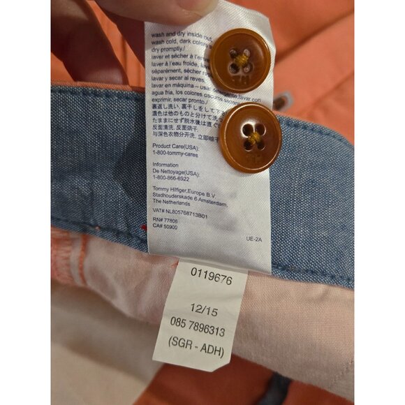 Tommy Hilfiger Mens Drink Embroidered Classic Fit Shorts Size 34 Preppy Vacation - Picture 11 of 12